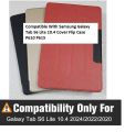 New Samsung Galaxy Tab S6 Lite 10.4" Flip Case Cover - Elegant Slim Fit, Hard Case Protection, Compatible with SM-P620/P625/P613/P619/P610/P615/P617. 