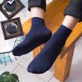 Summer thin male silk socks breathable medium tube black business socks. 