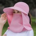 New Women's Outdoor Summer Sun Hat Big Brimmed hat Cycling Doing Farm Work Sun Protection UV Protection Face Sun Hat. 