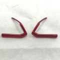 Red ABS Interior Steering Wheel Cover Trim for Mazda CX-3 CX3 2016-2018 FashionInterior Accessories Interior Mouldings 1 pair (1 pair). 