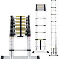 8FT 10ft.12ft.14ft.16ft.18ft.20ft,22ft.24Feet Aluminum Telescoping Telescopic Ladder Folding Ladder in Extendable Ladder for Household and Outdoor-Multi-functional A Frame Portable Extension Folding Multi-Purpose Heavy Duty Ladder. 