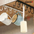 High-Quality Metal Cup Holder with 10 Hooks - Kitchen Space Savers, Space Saver Hangers, Cup Stand Holder, Stainless Steel Cup Stand, Cup Holder Under Cabinet. 