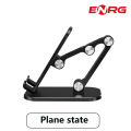 Energy - ENRG Desktop Foldable Mobile Phone Stand Holder Multi Position Movements For All Smartphone And Tablet Live Broadcasting_Tiktok Video Black. 