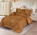 A Luxury Embossed Velvet Bridal Bed Sheet. 