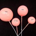 10pcs Gold/sliver Ball Cake Topper Birthday Cake Decoration Cake Decor Ornament INS Baking Tools. 