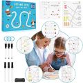 earning Activity Book DOT to DOT Writing Practice and Learning Activity Sheets for Kids Learning Write and Practice ABCD Numbers Alphabets for Kids Learning Books for Kids. 