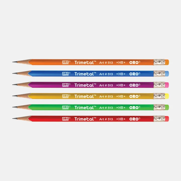 ORO%20Trimetol%20Lead%20Pencil%20with%20Eraser%20-%2012Pcs%20Pack%20-%20Image%203
