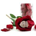 Elegant Red Rose Flower Ring Box. 