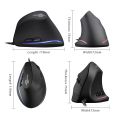 ZELOTES T20 Wired Vertical Optical Mouse 6 Buttons Gaming Mice for PC Computer. 