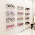 Glass Display Cabinet Glasses Storage Box Wall Mounted Sunglasses Storage Rack. 
