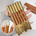 【No-profit】 Matte White Highlighting Contouring Stick Brightening Skin Tone Concealer Pencil 2 IN 1 Smooth Matte Bronzers Makeup Pencil. 