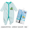 Baby onesies, long-sleeved zippers, fart clothes, crawling clothes, foot wrapping pajamas, baby clothes, summer air-conditioned clothes. 