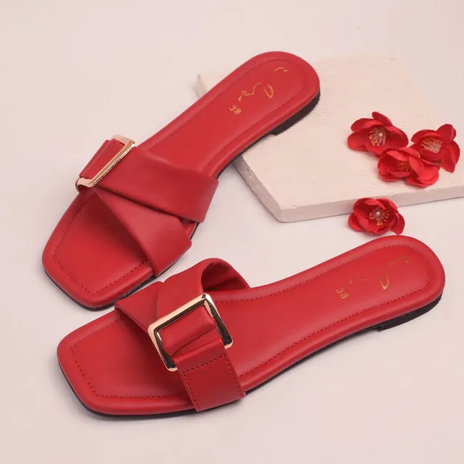 Women%20Fashion%20Luxurious%20Glowup%20Buckle%20Slides%20Style%20Flat%20Slippers,%20Sandal%20Perfect%20for%20Summer%20Wear%20-%20Comfortable%20and%20Stylish%20for%20Any%20Occasion%20Red,%20Orange%20-%20Image%205