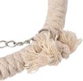 Bird Toys,Hanging Ring Parrot Toy Bird Toy Cotton Rope Stand Climbing Ladder Ring Soft Bed Parrot Cotton Rope, Bird Parrot Hanging Toy, Natural Wooden Perches Stand, Cotton Rope Hanging Toy, Best for Large and Medium Parrots and Birds. 