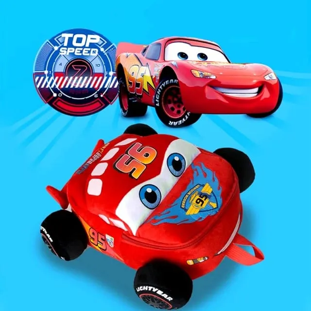 Disney Plush Backpack Kids Lightning McQueen Car School bag New Toddler Kindergarten Cartoon School Back Pack Bag Toys Gifts Daraz.pk