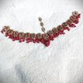 beautiful bridal handmade jewellery set, kundan jewellery. 