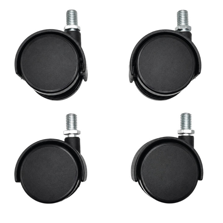 wheel casters for chairs, trolleys, and furniture with brake