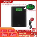 【2023】 Soshine E3S Power Bank DIY 18650 Battery Charger LCD Display USB Mobile Charger Battery Charge Storage Box Without Battery. 