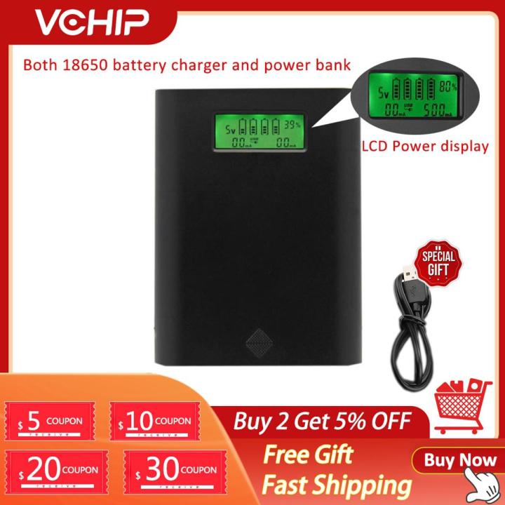 【2023】 Soshine E3S Power Bank DIY 18650 Battery Charger LCD Display USB Mobile Charger Battery Charge Storage Box Without Battery