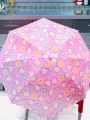 Small Kids Cartoon Umbrella - Multi color (Random Shape/Design length 22 inch 17 inchs from mid to Sides). 