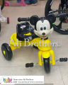 Kids Mickey Mouse Cartoon Design Tricycle with Back Basket & Lights Music Imported Made. 