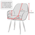 1/2/4/6pc High Arm Chair Cover Elastic Velvet Dining Chair Slipcovers Office Chair Covers Chair Seat Case For Dining Room Home. 