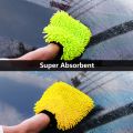 [Best] Microfiber Car Cleaning Cloth Towel Gloves Washing Cleaning Anti Scratch Car Washer Random Color. 