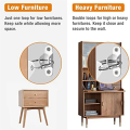 10 Piece Furniture Anchor Anti-Tip Furniture Anchor For Furniture Dresser Wall Safety Anchor Furniture Fastener Wall B. 