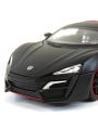 Lykan Hypersport Fast And Furious 1:24 Diecast Car, Openable Doors & Hoods High Simulation With Sound & Light Pull Back Die Cast Scale Model Cars Series Metal Body & Plastic Parts Alloy Models Die-cast Vehicle Best Motorcar Vehicles Gift Toy For Kids. 