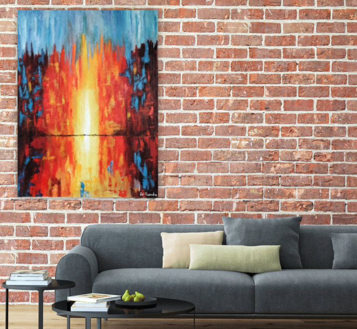 Wall Painting, Wall decor, Home decor, Original Handmade Acrylic Painting, SIZE: 18x24 INCHES, Painting on canvas, Paintings for SALE, Gift Paintings, Abstract Art