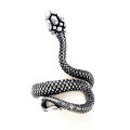 Vintage Retro Punk Ouroboros Head Natural Born Killers Adjustable Snake Serpent Rings. 