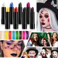Halloween Matte Lipstick Dark Black Vampire Olive Green Creative Halloween Makeup Face Body Painting. 