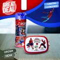 WATER BOTTLE WITH DOUBLE LAYER LUNCH BOX FOR SCHOOL KIDS / SPORTS BOTTLE / LUNCH BOX FOR KIDS / BOOTTLE FOR GIRLS / LUNCH BOX FOR SCHOOL / KIDS LUNCH BOX / WATER BOTTLE FOR GIRLS / WATER BOTTLE / WATER BOTTLES / SCHOOL LUNCH BOX / SIPPER. 
