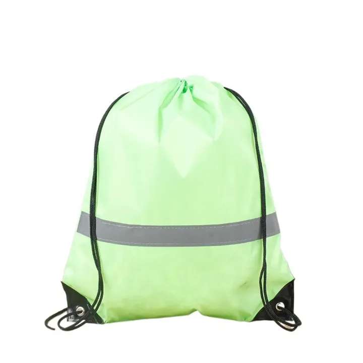 %E3%80%90Factory-direct%E3%80%91%20Simple%20Reflective%20Stripe%20Drawstring%20Gym%20Backpack%20210D%20Polyester%20Solid%20Color%20Nylon%20Sports%20Shoulder%20Bag%20Waterproof%20Portable%20Fitness%20Handbag%20Travel%20-%20Image%204