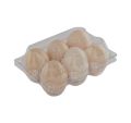 50 Pack Eco-Friendly 6-Cell Egg Cartons Clear Plastic Bulk Crates for Market or Storage. 