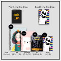 Notebook - Cute Character Cover for Girls University and College Subjects Printicious CG0012. 