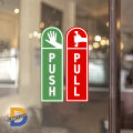 PUSH PULL Do Not Disturb Door Sign 2.25"x7" Sticker Decal Vinyl Business Store, Mall, Mart, Shops & more places. 
