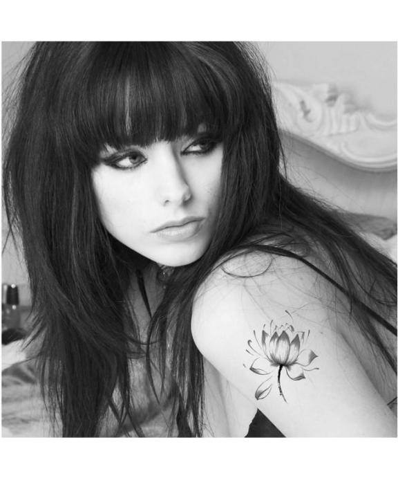 Temporary Tattoos Water Lily Lotus Flower