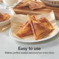Online Karachi Sandwich Maker 4 Slice Sandwich Toaster with Non-Stick Coating & Double Sided Uniform Heating. 