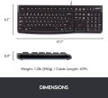 Logitech K120 Ergonomic Desktop USB Wired Keyboard. 