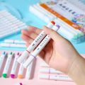 Acrylic Marker Set - 12/24/36/48 Colors Non-Toxic Art Pens for Graffiti, DIY Crafts & School Projects - Versatile Markers for Fabric, Glass, Paper, and More. 