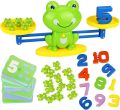 Aitbay Cool Math Game, Frog Balance Counting Toys for Boys & Girls Educational Number Toy Fun Children's Gift STEM Learning Age 3+ (63 PCS). 