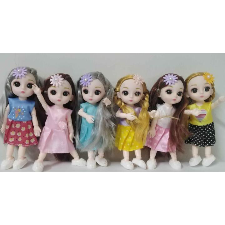 Movable Doll Bendable Doll for Kids – 1 Piece 6-Inch Flexible Toy with Movable Hands ...