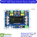 2.1 Channel Audio Stereo Equalizer Bluetooth Hifi Power Subwoofer Amplifier Board Tpa3116d2 by Electrica. 