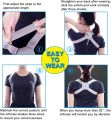 Smart Posture Corrector,Adjustable Back Brace for Shoulder Support,Electronic Back Corrector with Sensor Vibration Reminder,Providing Pain Relief from Neck,Back and Shoulder for Men, Women and Kids. 