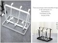 Metal Glass Holder Stand with 6 Placements Lightweight, Space-Saving Kitchen Organizer, Trendy Design, Durable Quality, Brand Warranty. 