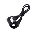 【FOOT SOFA】AC Power Cord For Samsung TCL TV, US 2Pin Plug to IEC 320 C7 Right Angled 90 degree Socket To 2Pin Extension Cable, 0.5m/1m/2m. 