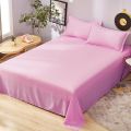 Bed sheet one-piece1.8Rice Bed Four Seasons Color Fitted Sheet Japanese Brushed Quilt Single Single Double Dorm Bedding. 