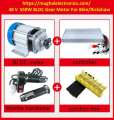 BLDC Brushless Motor 48V 60V 550W BLDC MID Mounting DC Brushless Gear Motor Permanent Magnet Controller Throttle Set. 