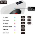 KC-808 Wall Mounted Bluetooth 4.2+EDR CD Player with Remote Control, Support FM(White). 